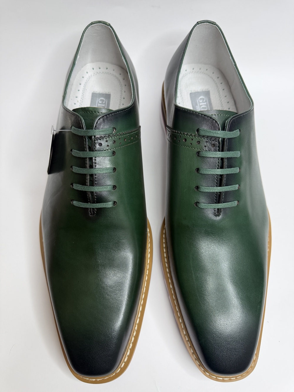 Giovanni Ruben Forest Green Dress Sneakers Size 12 NWT